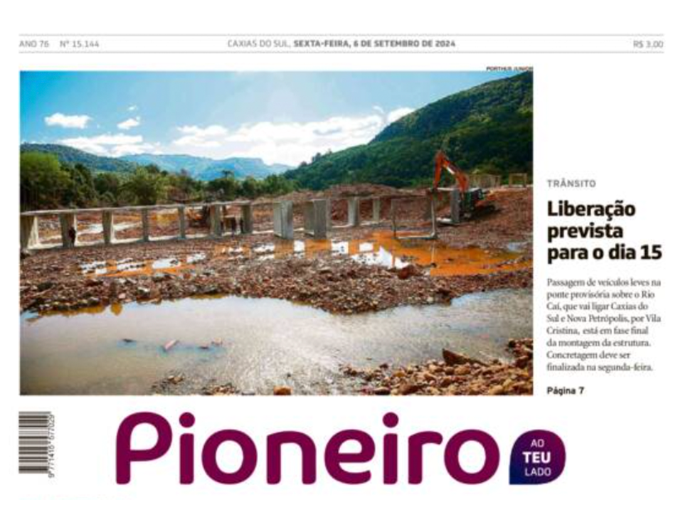 Jornal Pioneiro impresso