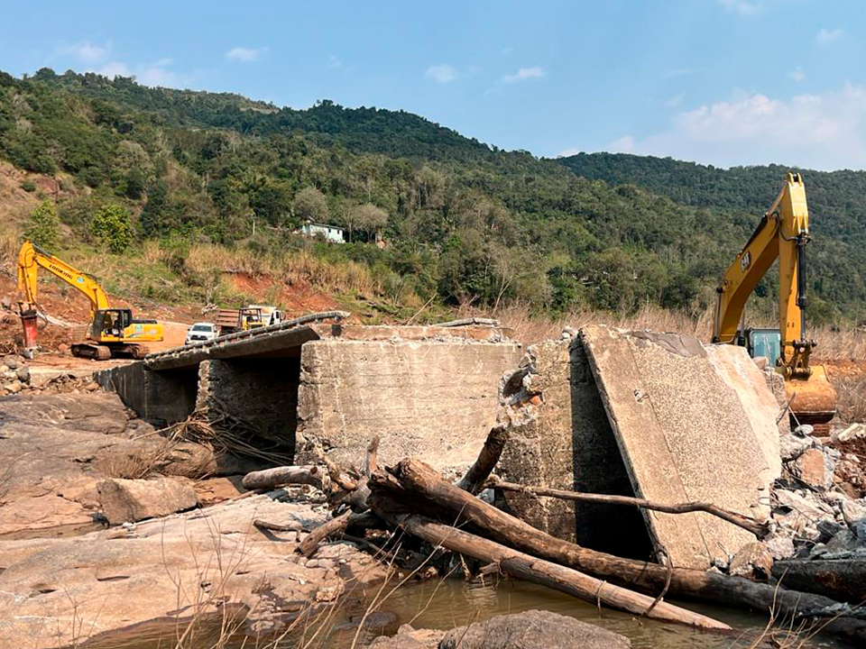 Confira o andamento das obras nos rios Carreiro e Antas