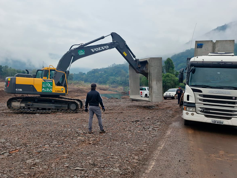 Galerias em concreto armado começam a chegar a Vila Cristina, em Caxias do Sul